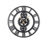 Wallity Gear XL Reloj de pared decorativo de metal Negro